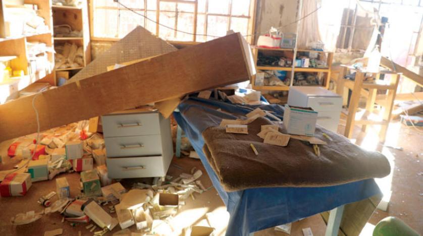 Photo - Medical facility destroyed by a drone attack on Al-Tanf base (Free Syrian Army)